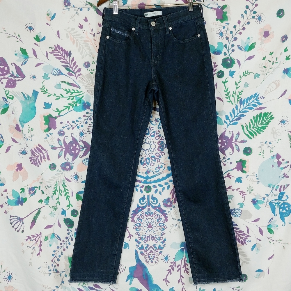 LEVI'S Red Tag 505 Straight Leg Dark Wash Jeans